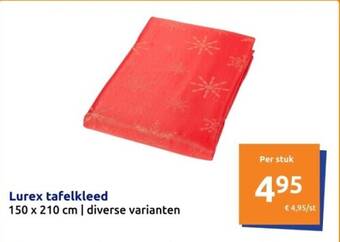 Action Lurex tafelkleed aanbieding