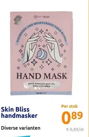 Action Skin bliss handmasker aanbieding