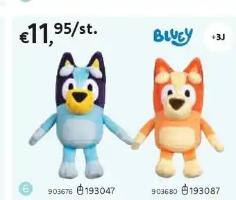 Dreamland Knuffel 20 cm bluey aanbieding