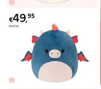 Dreamland Squishmallows knuffel carin the dragon 50 cm aanbieding