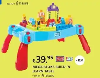 Dreamland Mega bloks build ‘n learn table aanbieding