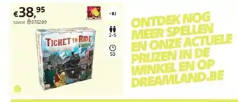 Dreamland Ticket to ride europa aanbieding