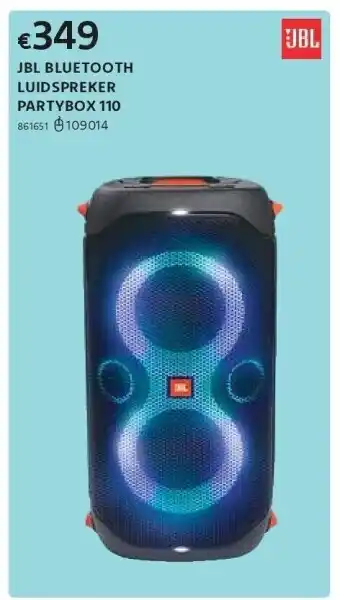 Dreamland Jbl bluetooth luidspreker partybox 110 aanbieding