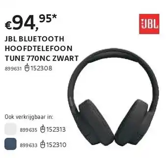 Dreamland Jbl bluetooth hoofdtelefoon tune 770nc zwart aanbieding
