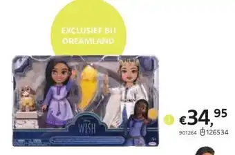 Dreamland Speelset disney wish asha & koningin amaya giftset aanbieding