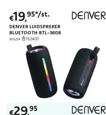 Dreamland Denver luidspreker bluetooth btl-360b aanbieding