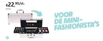 Casuelle make-up koffer rechthoekig zilver