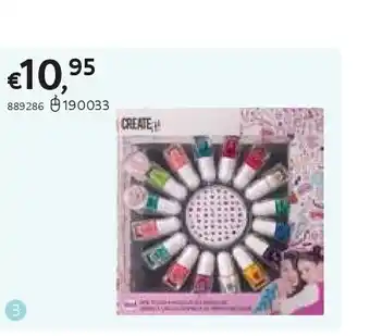 Dreamland Geschenkset nagellak create it! - 16 potjes + stickers aanbieding