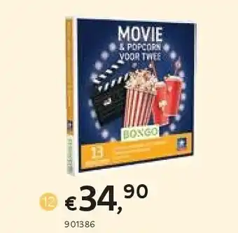 Dreamland Bongo movie & popcorn voor twee aanbieding