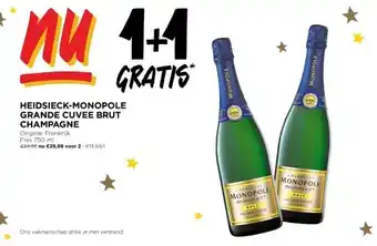 Jumbo Heidsieck-monopole grande cuvee brut champagne aanbieding