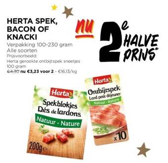 Jumbo Herta spek, bacon of knacki aanbieding