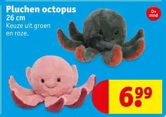 Kruidvat Pluchen octopus 26cm aanbieding