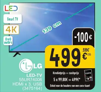 Cora LG LED-TV aanbieding