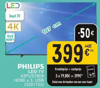 Cora PHILIPS LED-TV aanbieding
