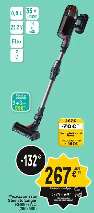 Cora Rowenta Steelstofzuiger aanbieding