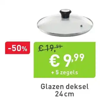 Cora Glazen deksel 24 cm aanbieding
