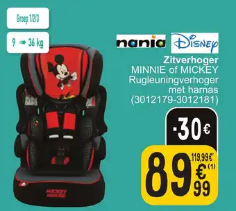 Cora Zitverhoger MINNIE of MICKEY aanbieding
