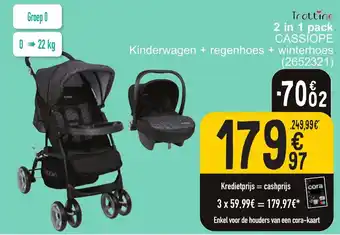 Cora 2 in 1 pack CASSIOPE aanbieding