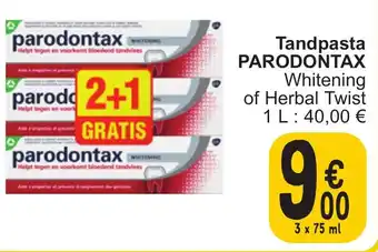 Cora Tandpasta PARODONTAX aanbieding