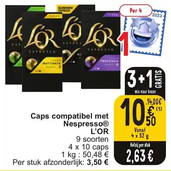 Cora Caps compatibel met Nespresso aanbieding