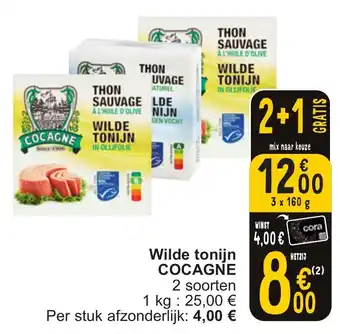Cora Wilde tonijn COCAGNE aanbieding