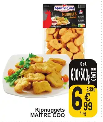 Cora Kipnuggets MAÎTRE COQ 1kg aanbieding