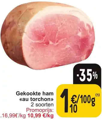 Cora Gekookte ham au torchon 100g aanbieding
