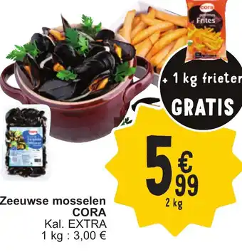 Cora Zeeuwse mosselen CORA 2kg aanbieding
