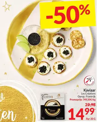 Intermarché Kaviaar Les Creations aanbieding