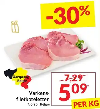 Intermarché Varkens filetkoteletten aanbieding