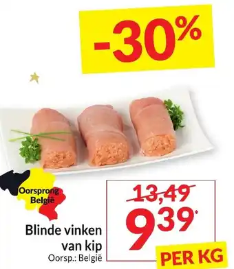 Intermarché Blinde vinken van kip aanbieding