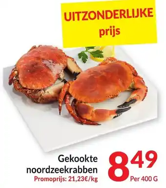 Intermarché Gekookte noordzeekrabben 400g aanbieding