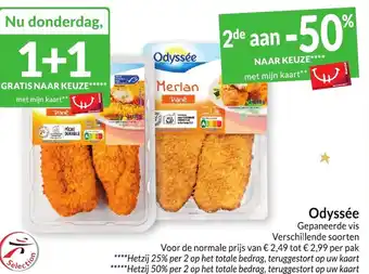 Intermarché Odyssée Gepaneerde vis aanbieding