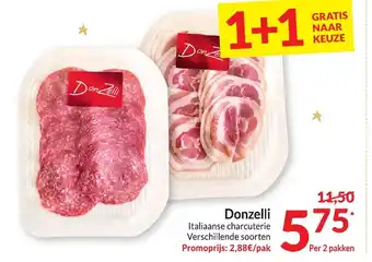 Intermarché Donzelli Italiaanse charcuterie aanbieding