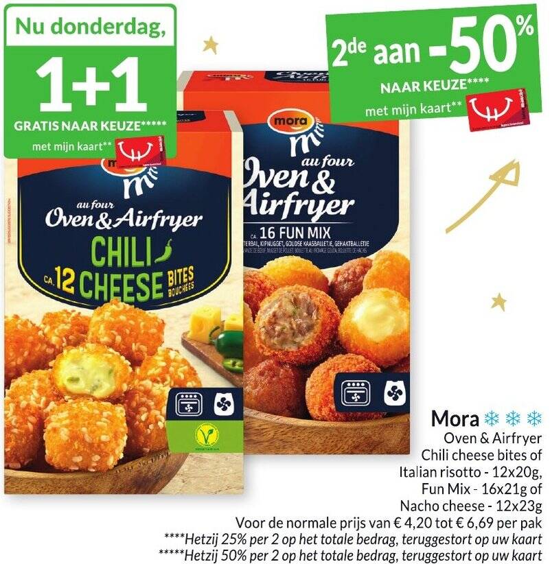 Mora Oven & Airfryer Chili cheese bites of Italian risotto 12x20g