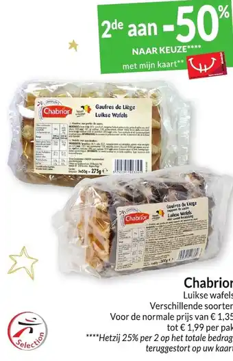 Intermarché Chabrior Luikse wafels aanbieding