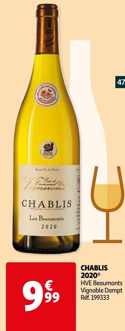 Auchan Chablis 2020 aanbieding