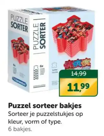 Boekenvoordeel Puzzel sorteer bakjes aanbieding