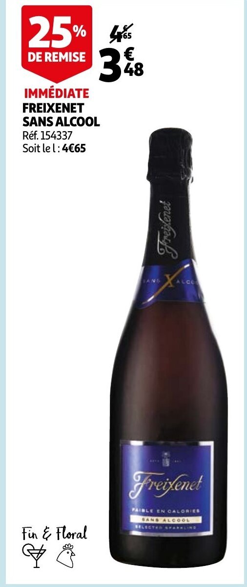 Freixenet sans alcool promotie bij Auchan