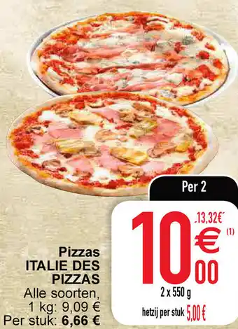 Cora Pizzas italie des pizzas aanbieding