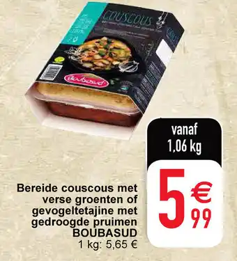 Cora Bereide couscous met verse groenten of gevogeltetajine met gedroogde pruimen aanbieding