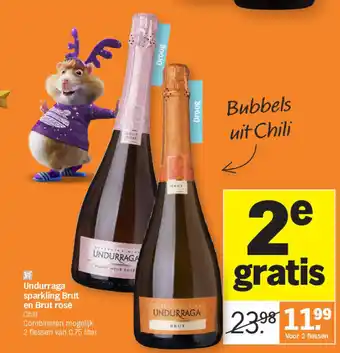 Albert Heijn Undurraga sparkling brut en brut rosé aanbieding