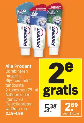 Albert Heijn Alle prodent aanbieding