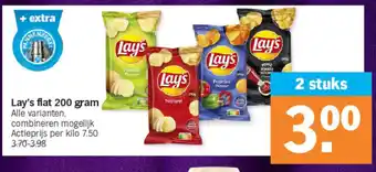 Albert Heijn Lay's flat 200 gram aanbieding