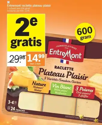 Albert Heijn Entremont raclette plateau plaisir aanbieding