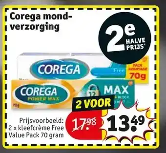 Kruidvat Corega mondverzorging aanbieding