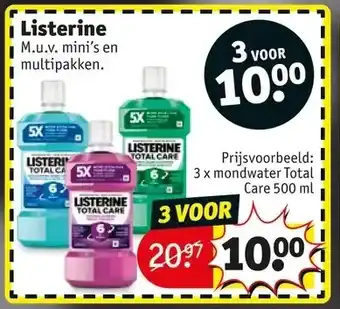 Kruidvat Mondwater total care 500 ml aanbieding