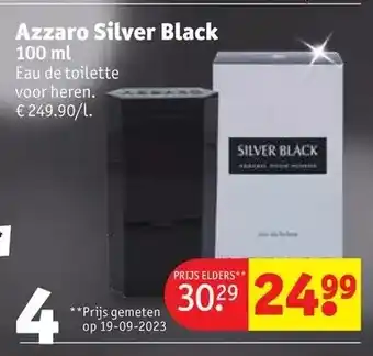 Kruidvat Azzaro silver black 100 ml aanbieding