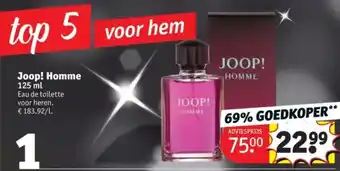 Kruidvat Joop! homme 125 ml aanbieding