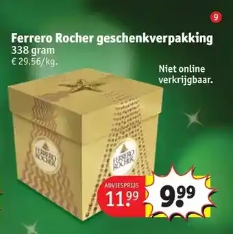 Kruidvat Ferrero rocher geschenkverpakking aanbieding